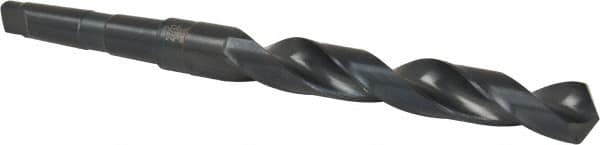 Precision Twist Drill - 27/32", 2MT 118° Point High Speed Steel Taper Shank Drill Bit - Oxide Finish, 6-1/8" Flute Length, 10" OAL, Spiral Flute, Series S209 - Americas Industrial Supply
