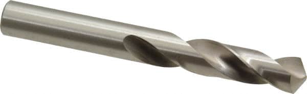 Precision Twist Drill - 13/32" 118° Spiral Flute High Speed Steel Screw Machine Drill Bit - Bright Finish, Right Hand Cut, 1-15/16" Flute Length, 3-5/16" OAL, Standard Point, Straight Shank - Americas Industrial Supply