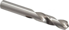Precision Twist Drill - 31/64" 118° Spiral Flute High Speed Steel Screw Machine Drill Bit - Bright Finish, Right Hand Cut, 2-3/16" Flute Length, 3-11/16" OAL, Standard Point, Straight Shank - Americas Industrial Supply
