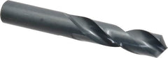 Precision Twist Drill - 23/32" 118° Spiral Flute High Speed Steel Screw Machine Drill Bit - Oxide Finish, Right Hand Cut, 3" Flute Length, 4-3/4" OAL, Standard Point, Straight Shank - Americas Industrial Supply