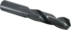 Precision Twist Drill - 57/64" 118° Spiral Flute High Speed Steel Screw Machine Drill Bit - Oxide Finish, Right Hand Cut, 3-5/8" Flute Length, 5-5/8" OAL, Standard Point, Straight Shank - Americas Industrial Supply