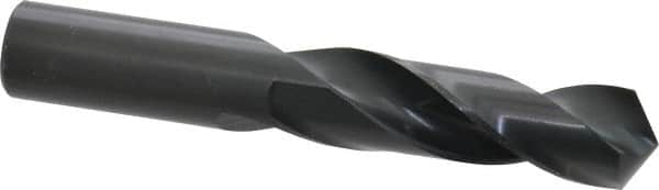Precision Twist Drill - 15/16" 118° Spiral Flute High Speed Steel Screw Machine Drill Bit - Oxide Finish, Right Hand Cut, 3-3/4" Flute Length, 5-3/4" OAL, Standard Point, Straight Shank - Americas Industrial Supply