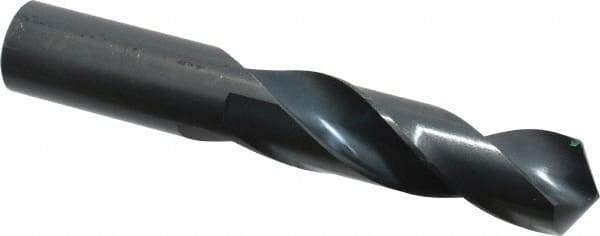 Precision Twist Drill - 31/32" 118° Spiral Flute High Speed Steel Screw Machine Drill Bit - Oxide Finish, Right Hand Cut, 3-7/8" Flute Length, 5-7/8" OAL, Standard Point, Straight Shank - Americas Industrial Supply