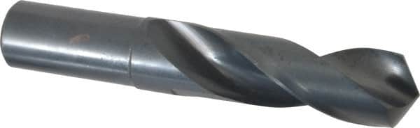 Precision Twist Drill - 1-5/16" 118° Spiral Flute High Speed Steel Screw Machine Drill Bit - Oxide Finish, Right Hand Cut, 4-3/8" Flute Length, 7" OAL, Standard Point, Straight Shank - Americas Industrial Supply