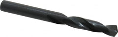 Precision Twist Drill - 0.246" 135° Spiral Flute High Speed Steel Screw Machine Drill Bit - Oxide Finish, Right Hand Cut, 1-3/8" Flute Length, 2-1/2" OAL, Split Point, Straight Shank - Americas Industrial Supply