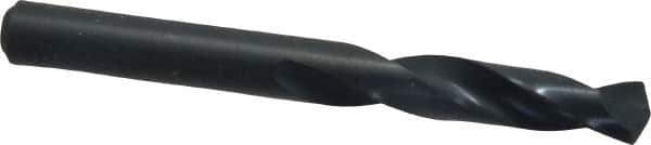 Precision Twist Drill - 0.281" 135° Spiral Flute High Speed Steel Screw Machine Drill Bit - Oxide Finish, Right Hand Cut, 1-1/2" Flute Length, 2-11/16" OAL, Split Point, Straight Shank - Americas Industrial Supply