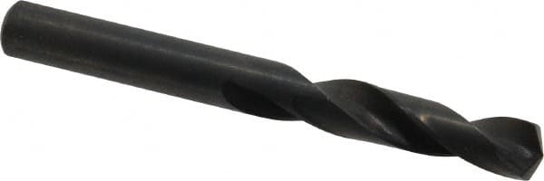 Precision Twist Drill - 0.316" 135° Spiral Flute High Speed Steel Screw Machine Drill Bit - Oxide Finish, Right Hand Cut, 1-11/16" Flute Length, 2-15/16" OAL, Split Point, Straight Shank - Americas Industrial Supply