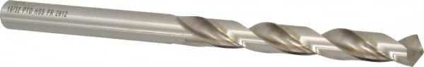 Precision Twist Drill - 19/32", 118° Point, Spiral Flute, High Speed Steel Taper Length Drill Bit - Bright Finish, 4-7/8" Flute Length, 8-3/4" OAL, Series R51 - Americas Industrial Supply
