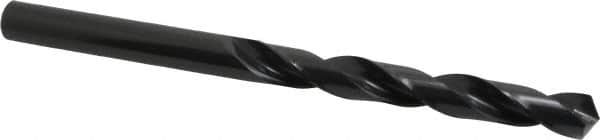 Precision Twist Drill - 45/64", 118° Point, Spiral Flute, High Speed Steel Taper Length Drill Bit - Oxide Finish, 5-5/8" Flute Length, 9-1/2" OAL, Series R51 - Americas Industrial Supply