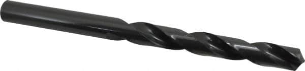 Precision Twist Drill - 25/32", 118° Point, Spiral Flute, High Speed Steel Taper Length Drill Bit - Oxide Finish, 6" Flute Length, 9-7/8" OAL, Series R51 - Americas Industrial Supply