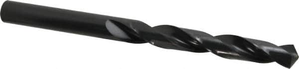 Precision Twist Drill - 53/64", 118° Point, Spiral Flute, High Speed Steel Taper Length Drill Bit - Oxide Finish, 6-1/8" Flute Length, 10" OAL, Series R51 - Americas Industrial Supply
