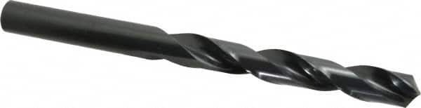 Precision Twist Drill - 27/32", 118° Point, Spiral Flute, High Speed Steel Taper Length Drill Bit - Oxide Finish, 6-1/8" Flute Length, 10" OAL, Series R51 - Americas Industrial Supply