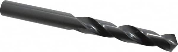 Precision Twist Drill - 1-1/16", 118° Point, Spiral Flute, High Speed Steel Taper Length Drill Bit - Oxide Finish, 6-5/8" Flute Length, 11-1/4" OAL, Series R51 - Americas Industrial Supply