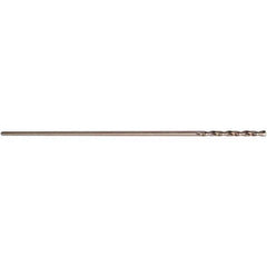 5/32″ Diam 2″ Flute Length 135° Cobalt Aircraft Extension Drill Straw Finish, Straight-Cylindrical Shank, Split Point, Self-Centering, Series CO500-12