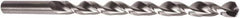 Precision Twist Drill - 15/32", 135° Point, Parabolic Flute, High Speed Steel Taper Length Drill Bit - Bright Finish, 9" Flute Length, 12" OAL, Series QC1290P - Americas Industrial Supply