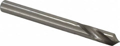 Precision Twist Drill - 1/4" Body Diam, 90° Point, High Speed Steel, 2-1/2" Overall Length, Spotting Drill - Americas Industrial Supply