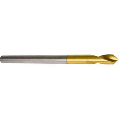 Precision Twist Drill - 3/8" Body Diam, 120°, 7" OAL, High Speed Steel Spotting Drill - Americas Industrial Supply