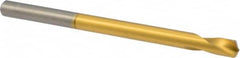 Precision Twist Drill - 1/4" Body Diam, 120°, 4" OAL, High Speed Steel Spotting Drill - Americas Industrial Supply