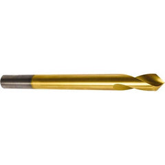 Precision Twist Drill - 1/2" Body Diam, 120°, 6" OAL, High Speed Steel Spotting Drill - Americas Industrial Supply