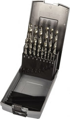Precision Twist Drill - 1/16 to 1/2", 118° Point, Bright Finish, High Speed Steel Jobber Length Drill Bit Set - Americas Industrial Supply