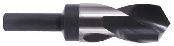 Precision Twist Drill - 1-1/32" Drill, 118° Point, High Speed Steel Silver Deming & Reduced Shank Drill Bit - Bright Finish, 6" OAL, Straight Shank, 3" Flute Length, Right Hand Cut, Standard Point, Spiral Flute, Regular Spiral - Americas Industrial Supply