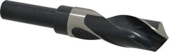 Precision Twist Drill - 1-1/8" Drill, 118° Point, High Speed Steel Silver Deming & Reduced Shank Drill Bit - Bright Finish, 6" OAL, Straight Shank, 3" Flute Length, Right Hand Cut, Standard Point, Spiral Flute, Regular Spiral - Americas Industrial Supply