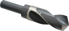 Precision Twist Drill - 1-9/32" Drill, 118° Point, High Speed Steel Silver Deming & Reduced Shank Drill Bit - Bright Finish, 6" OAL, Straight Shank, 3" Flute Length, Right Hand Cut, Standard Point, Spiral Flute, Regular Spiral - Americas Industrial Supply
