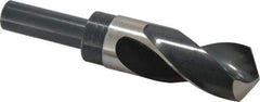 Precision Twist Drill - 1-5/16" Drill, 118° Point, High Speed Steel Silver Deming & Reduced Shank Drill Bit - Bright Finish, 6" OAL, Straight Shank, 3" Flute Length, Right Hand Cut, Standard Point, Spiral Flute, Regular Spiral - Americas Industrial Supply
