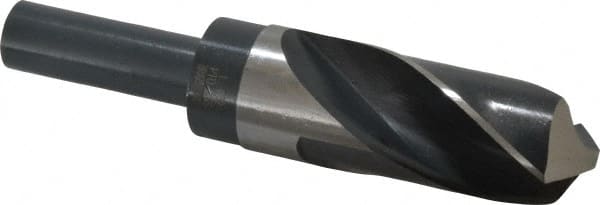 Precision Twist Drill - 1-11/32" Drill, 118° Point, High Speed Steel Silver Deming & Reduced Shank Drill Bit - Americas Industrial Supply