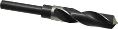 Precision Twist Drill - 13/16" Drill, 118° Point, High Speed Steel Silver Deming & Reduced Shank Drill Bit - Bright Finish, 6" OAL, Straight Shank, 3" Flute Length, Right Hand Cut, Standard Point, Spiral Flute, Regular Spiral - Americas Industrial Supply