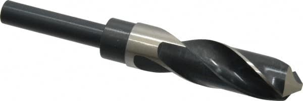 Precision Twist Drill - 59/64" Drill, 118° Point, High Speed Steel Silver Deming & Reduced Shank Drill Bit - Americas Industrial Supply