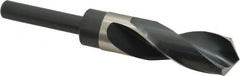 Precision Twist Drill - 1-1/64" Drill, 118° Point, High Speed Steel Silver Deming & Reduced Shank Drill Bit - Bright Finish, 6" OAL, Straight Shank, 3" Flute Length, Right Hand Cut, Standard Point, Spiral Flute, Regular Spiral - Americas Industrial Supply
