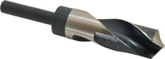 Precision Twist Drill - 1-9/64" Drill, 118° Point, High Speed Steel Silver Deming & Reduced Shank Drill Bit - Bright Finish, 6" OAL, Straight Shank, 3" Flute Length, Right Hand Cut, Standard Point, Spiral Flute, Regular Spiral - Americas Industrial Supply