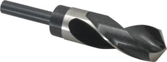 Precision Twist Drill - 1-3/16" Drill, 118° Point, High Speed Steel Silver Deming & Reduced Shank Drill Bit - Bright Finish, 6" OAL, Straight Shank, 3" Flute Length, Right Hand Cut, Standard Point, Spiral Flute, Regular Spiral - Americas Industrial Supply
