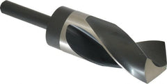 Precision Twist Drill - 1-1/2" Drill, 118° Point, High Speed Steel Silver Deming & Reduced Shank Drill Bit - Americas Industrial Supply