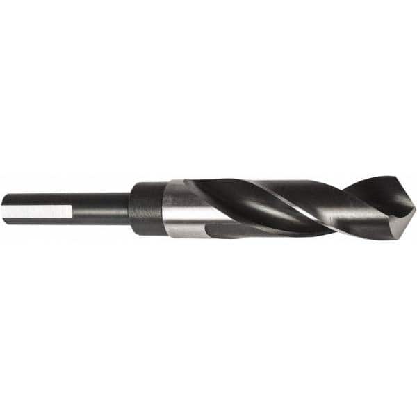 Precision Twist Drill - 1-11/32" Drill, 118° Point, High Speed Steel Silver Deming & Reduced Shank Drill Bit - Americas Industrial Supply