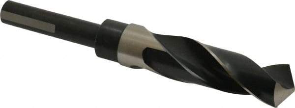 Precision Twist Drill - 7/8" Drill, 118° Point, High Speed Steel Silver Deming & Reduced Shank Drill Bit - Bright Finish, 6" OAL, Flats on Shank, 3" Flute Length, Right Hand Cut, Standard Point, Spiral Flute, Regular Spiral - Americas Industrial Supply