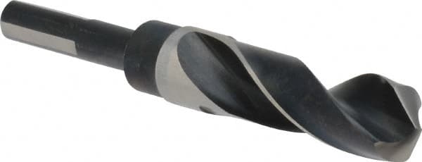 Precision Twist Drill - 59/64" Drill, 118° Point, High Speed Steel Silver Deming & Reduced Shank Drill Bit - Americas Industrial Supply