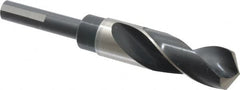 Precision Twist Drill - 15/16" Drill, 118° Point, High Speed Steel Silver Deming & Reduced Shank Drill Bit - Bright Finish, 6" OAL, Flats on Shank, 3" Flute Length, Right Hand Cut, Standard Point, Spiral Flute, Regular Spiral - Americas Industrial Supply