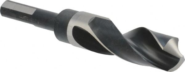 Precision Twist Drill - 61/64" Drill, 118° Point, High Speed Steel Silver Deming & Reduced Shank Drill Bit - Americas Industrial Supply