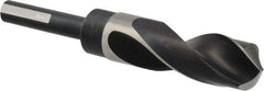 Precision Twist Drill - 1-1/32" Drill, 118° Point, High Speed Steel Silver Deming & Reduced Shank Drill Bit - Bright Finish, 6" OAL, Flats on Shank, 3" Flute Length, Right Hand Cut, Standard Point, Spiral Flute, Regular Spiral - Americas Industrial Supply