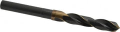 Precision Twist Drill - 9/16" Drill, 118° Point, Cobalt Silver Deming & Reduced Shank Drill Bit - Bright Finish, 6" OAL, Straight Shank, 3" Flute Length, Right Hand Cut, Split Point, Spiral Flute, Regular Spiral - Americas Industrial Supply