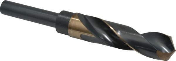 Precision Twist Drill - 53/64" Drill, 118° Point, Cobalt Silver Deming & Reduced Shank Drill Bit - Americas Industrial Supply