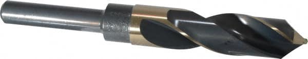 Precision Twist Drill - 55/64" Drill, 118° Point, Cobalt Silver Deming & Reduced Shank Drill Bit - Americas Industrial Supply