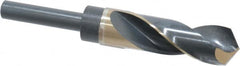 Precision Twist Drill - 1" Drill, 118° Point, Cobalt Silver Deming & Reduced Shank Drill Bit - Americas Industrial Supply