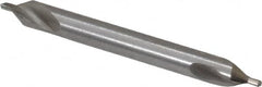 Precision Twist Drill - #1 Plain Cut 60° Incl Angle High Speed Steel Combo Drill & Countersink - Americas Industrial Supply