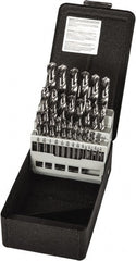 Precision Twist Drill - 1/16 to 1/2", 118° Point, Bright Finish, High Speed Steel Screw Machine Length Drill Bit Set - Americas Industrial Supply