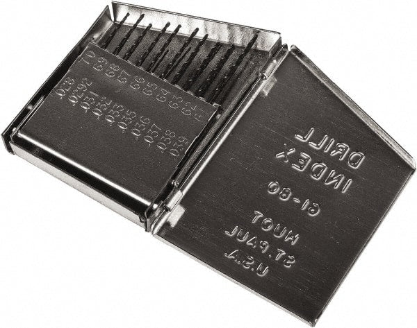 Precision Twist Drill - 118° Point, Oxide Finish, High Speed Steel Jobber Length Drill Bit Set - Americas Industrial Supply