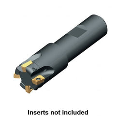 Kennametal - 32mm Cut Diam, 9.09mm Max Depth of Cut, 32mm Shank Diam, 100mm OAL, Indexable Square Shoulder End Mill - ADKT 1035.. Inserts, Weldon Shank, 0° Lead Angle, Series NGE-A - Americas Industrial Supply