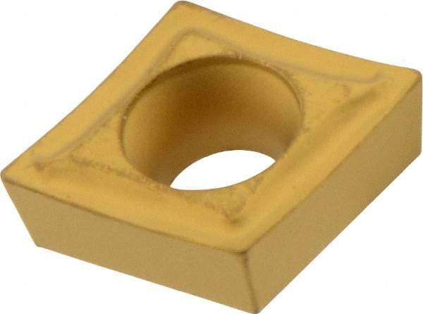 Iscar - CCMT2-0 SM Grade IC9150 Carbide Turning Insert - TiCN/Al2O3/TiN Finish, 80° Diamond, 1/4" Inscr Circle, 3/32" Thick, 0.008" Corner Radius - Americas Industrial Supply